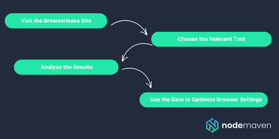 step by step guide on how to use browserleaks