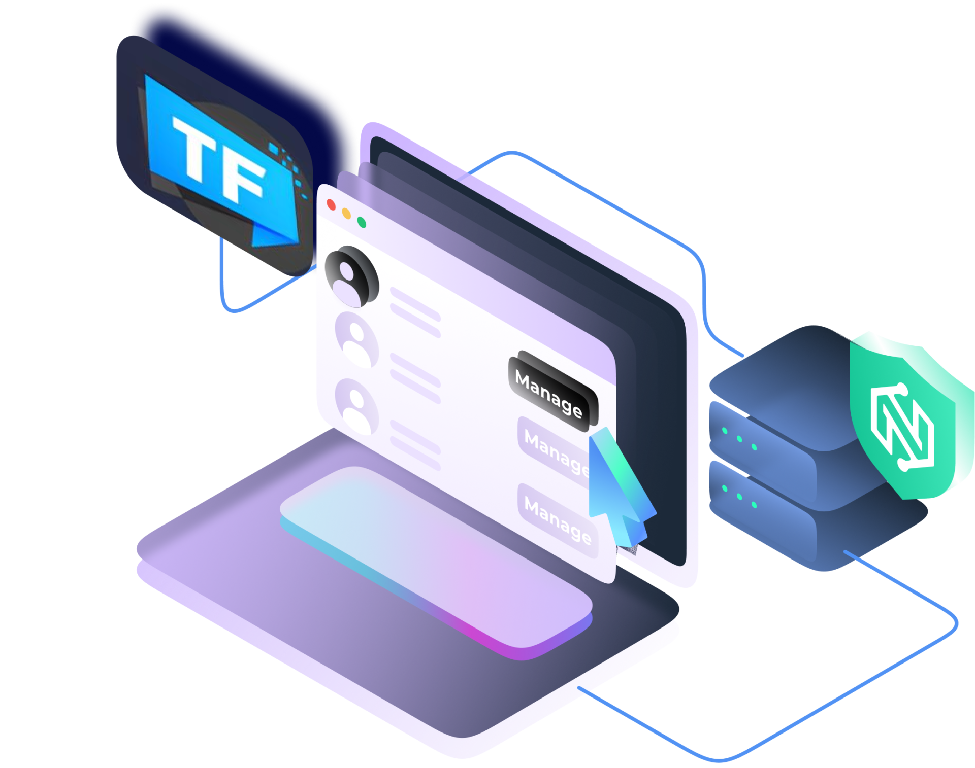 Manage multiple accounts with textingfactory proxy