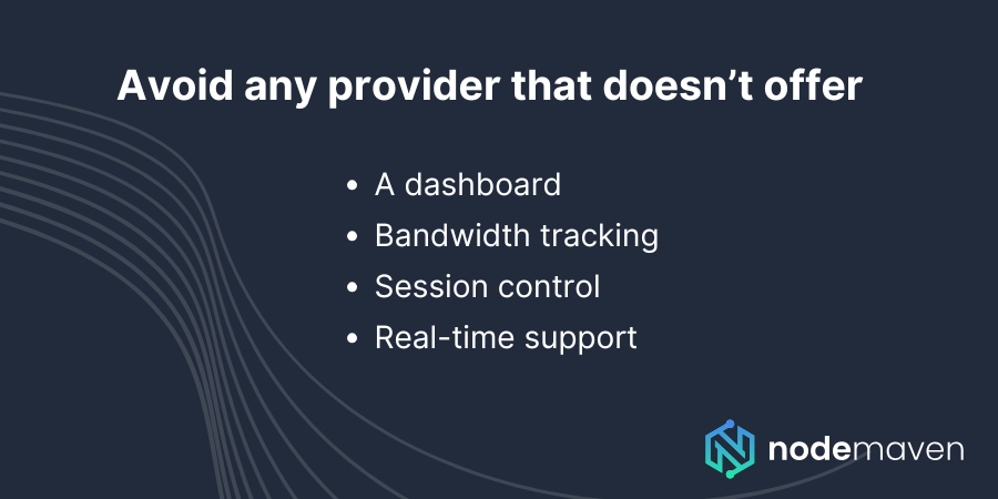 how to choose a proxy provider