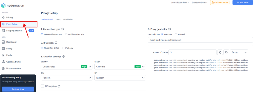 Proxies for shadowrocket step 1
