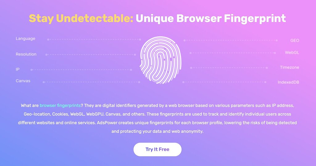 Browser Fingerprint Customization
