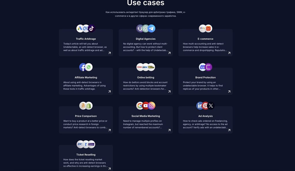 Undetectable use cases
